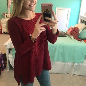 Burgundy sweater